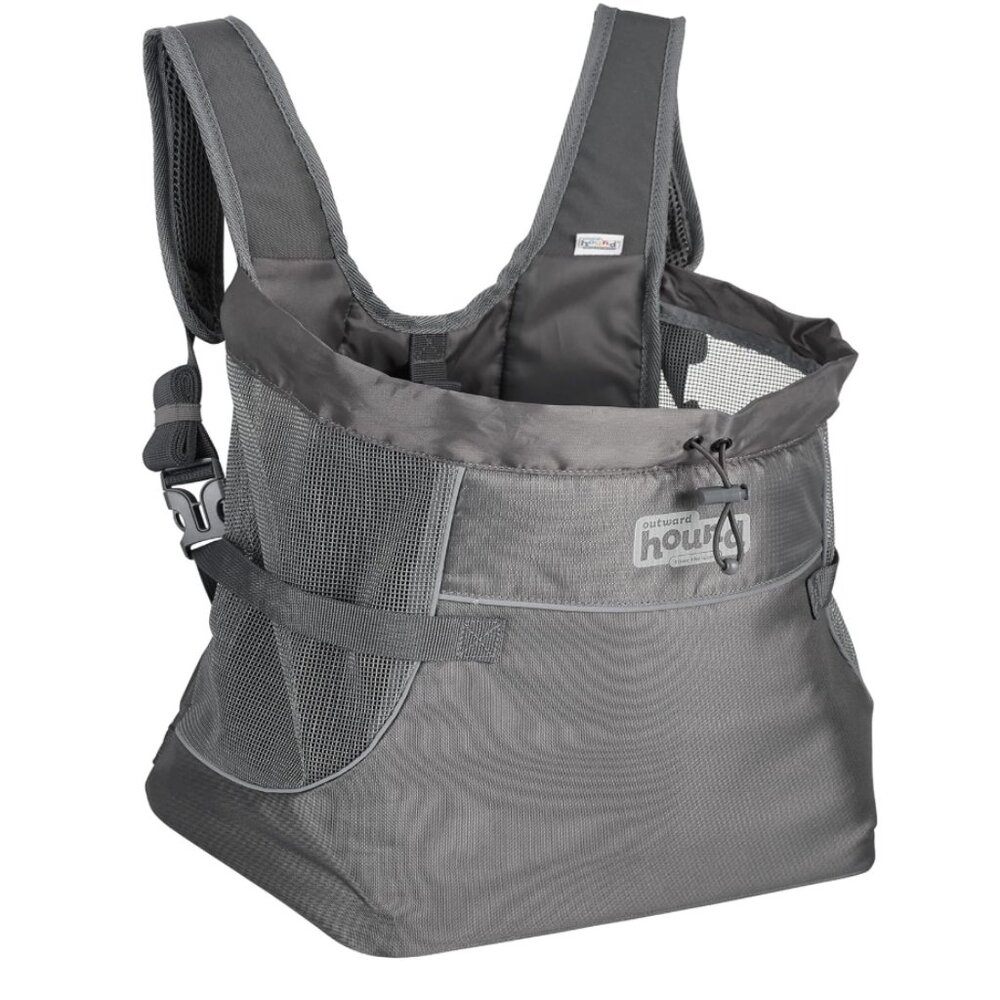 Outward Hound PupPak Dog Front Carrier, Medium, Grey – 14.0"L x 9.0"W x 12.0"H